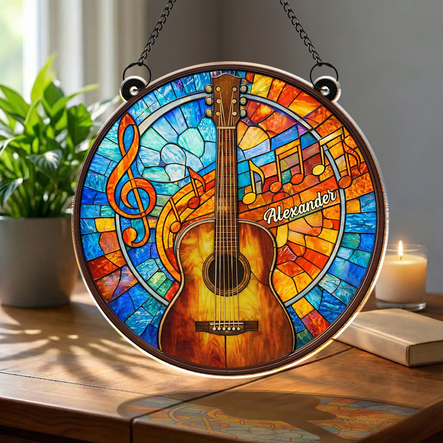 Music Is The Language Of The Soul Acoustic Guitar And Musical Notes