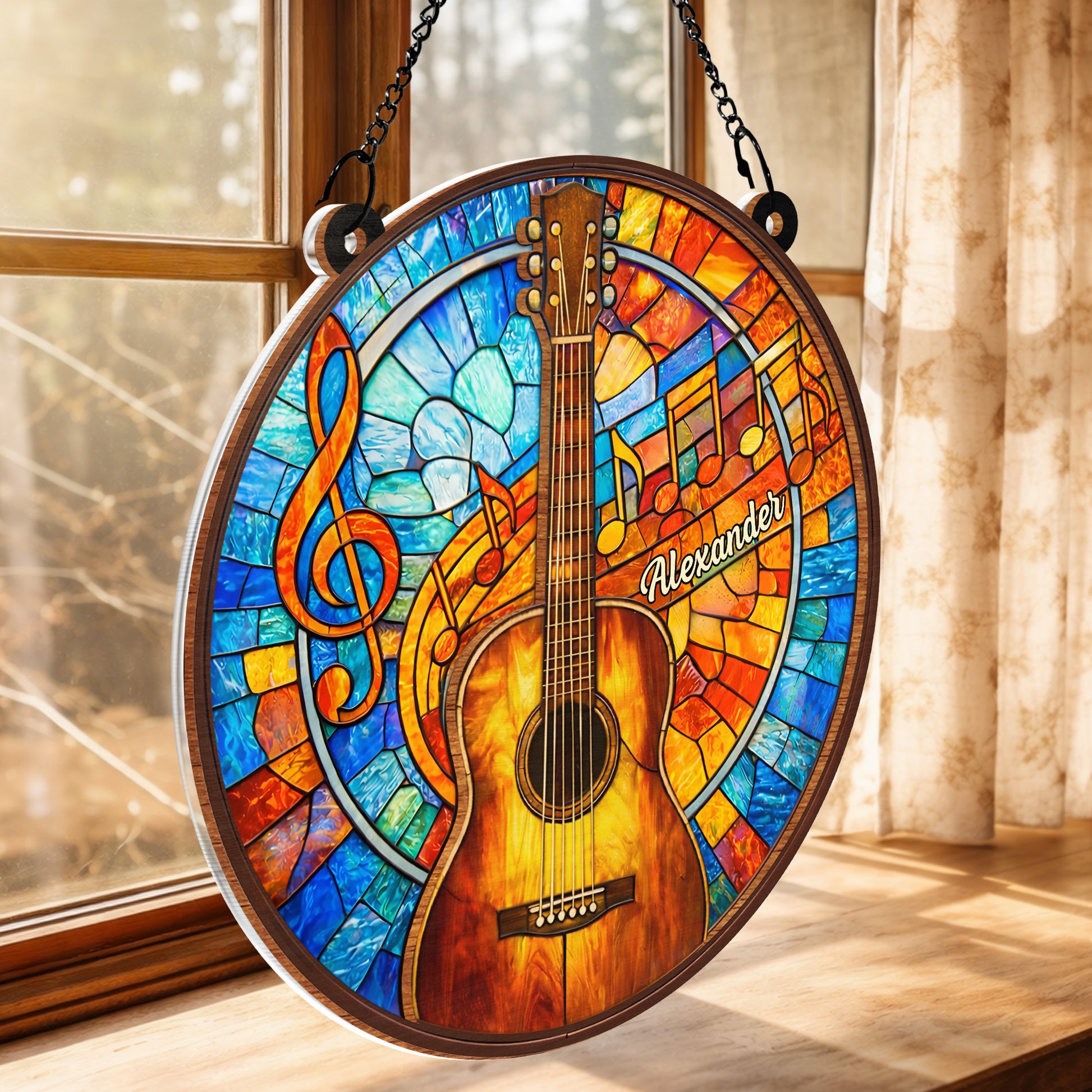 Music Is The Language Of The Soul Acoustic Guitar And Musical Notes