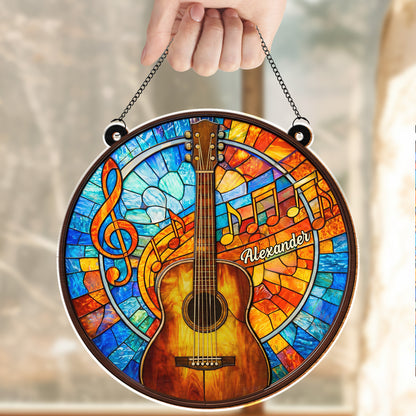 Music Is The Language Of The Soul Acoustic Guitar And Musical Notes