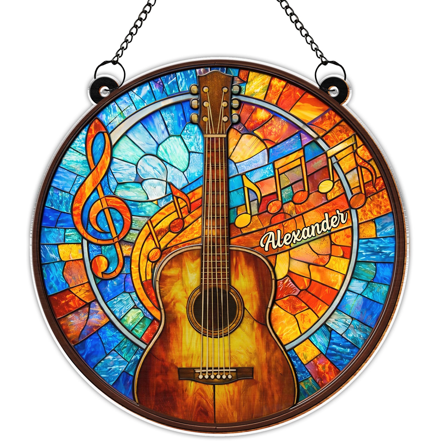 Music Is The Language Of The Soul Acoustic Guitar And Musical Notes