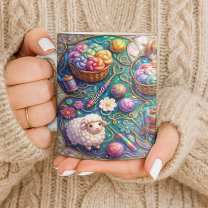 To Lucia, Yarn Balls And Spinning Wheel Design