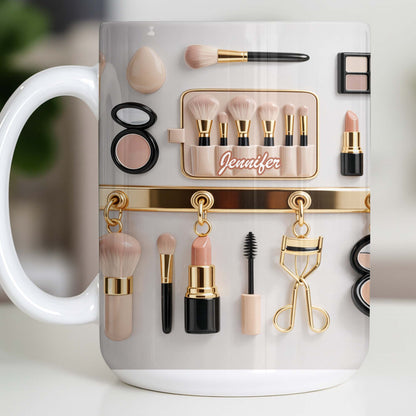 Discover Your Perfect Makeup Look, Featuring Beauty Accessories - Personalized Custom Coffee Mug - HOB077_MG