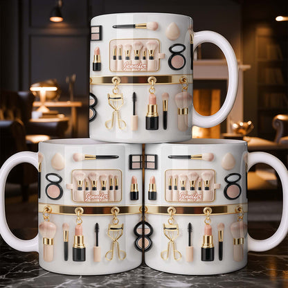 Discover Your Perfect Makeup Look, Featuring Beauty Accessories - Personalized Custom Coffee Mug - HOB077_MG