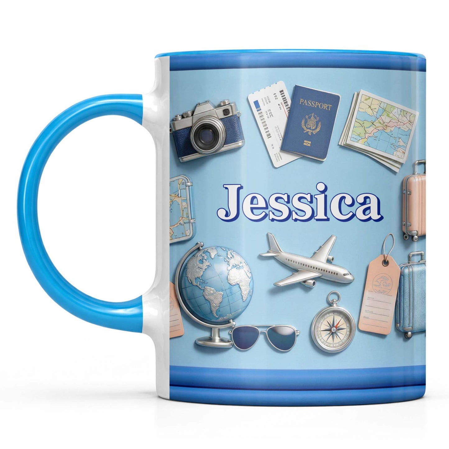 Ready For My Next Adventure Globe Airplane And Camera Travel Design