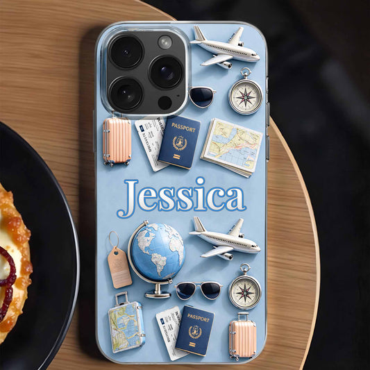 Explore The World With Passport, Airplane, And Globe