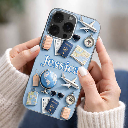 Explore The World With Passport, Airplane, And Globe