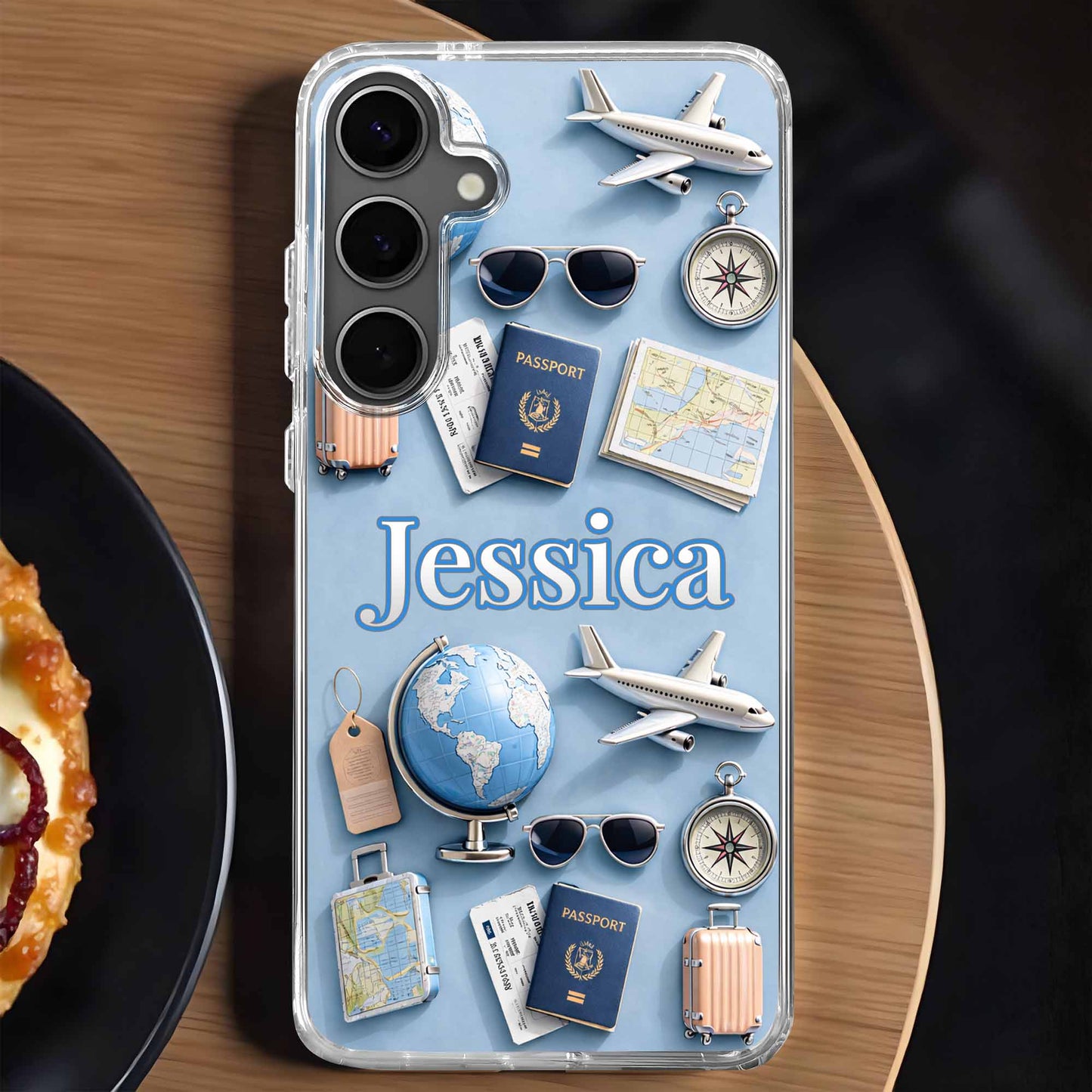 Explore The World With Passport, Airplane, And Globe