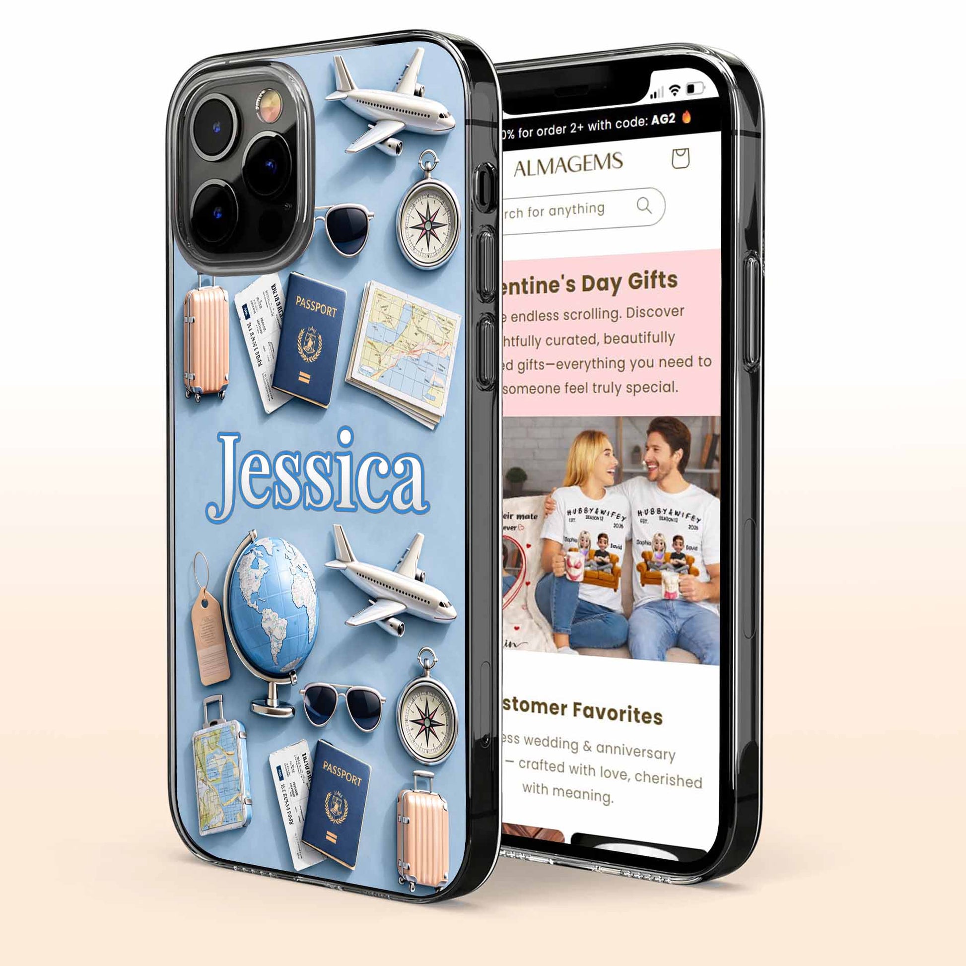 Explore The World With Passport, Airplane, And Globe