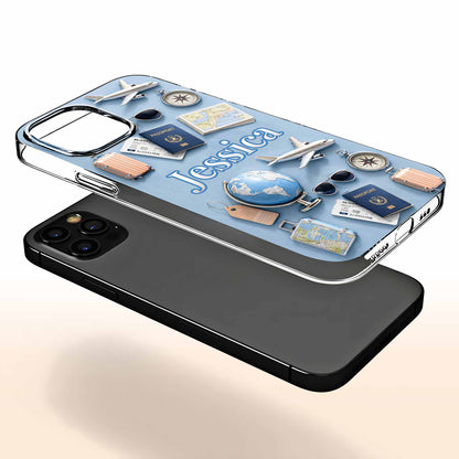 Explore The World With Passport, Airplane, And Globe