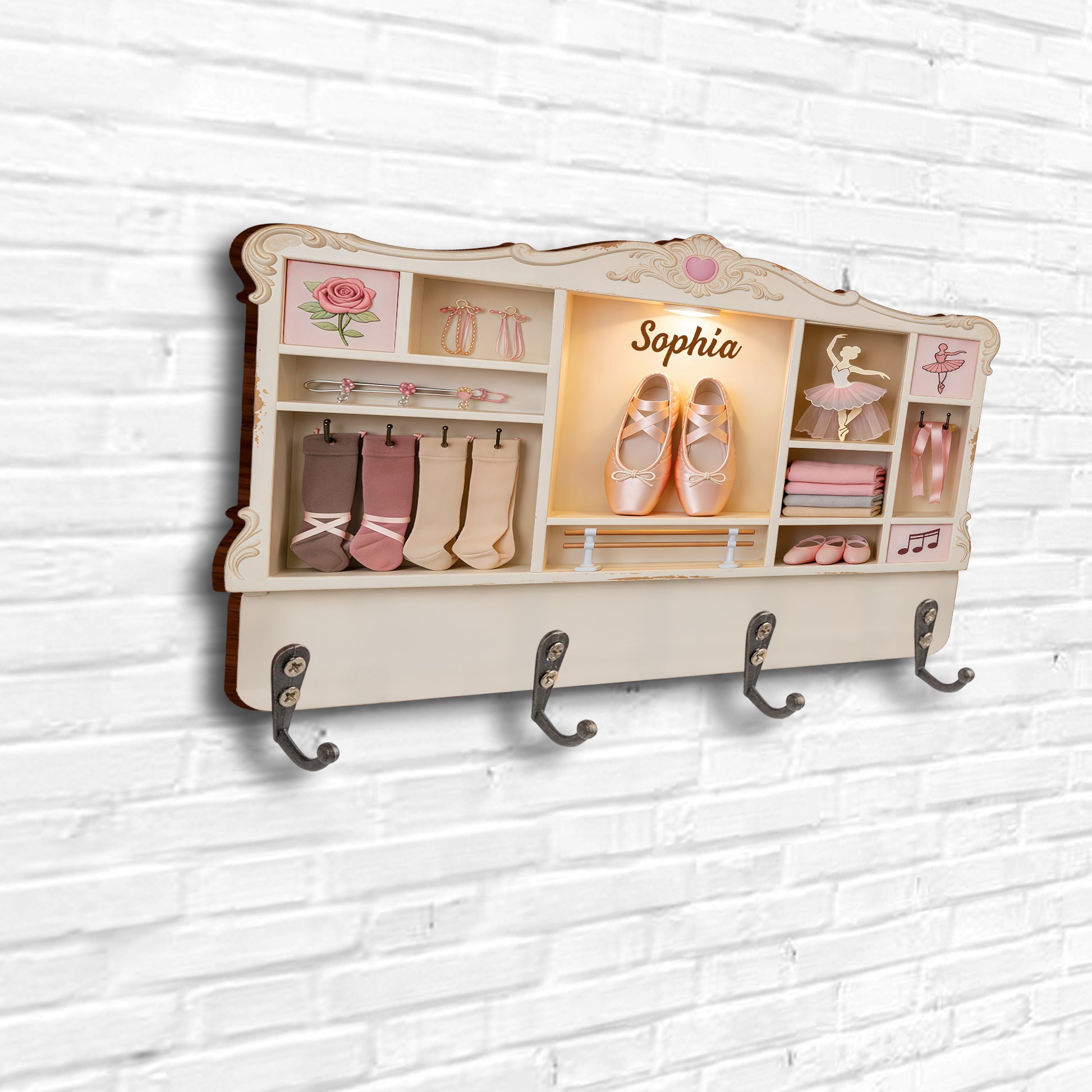 A Beautiful Ballerina Dancing With Ballet Shoes And Tutu