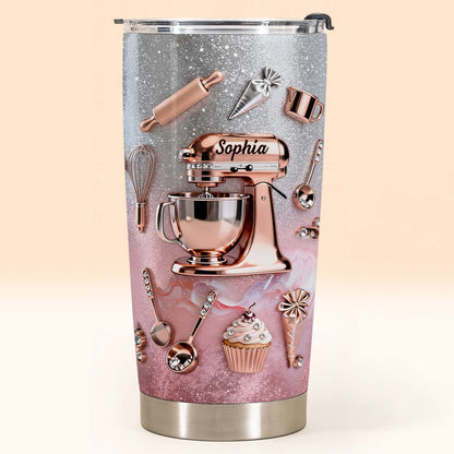 Whisking Up Sweetness Pink Stand Mixer And Baking Tools