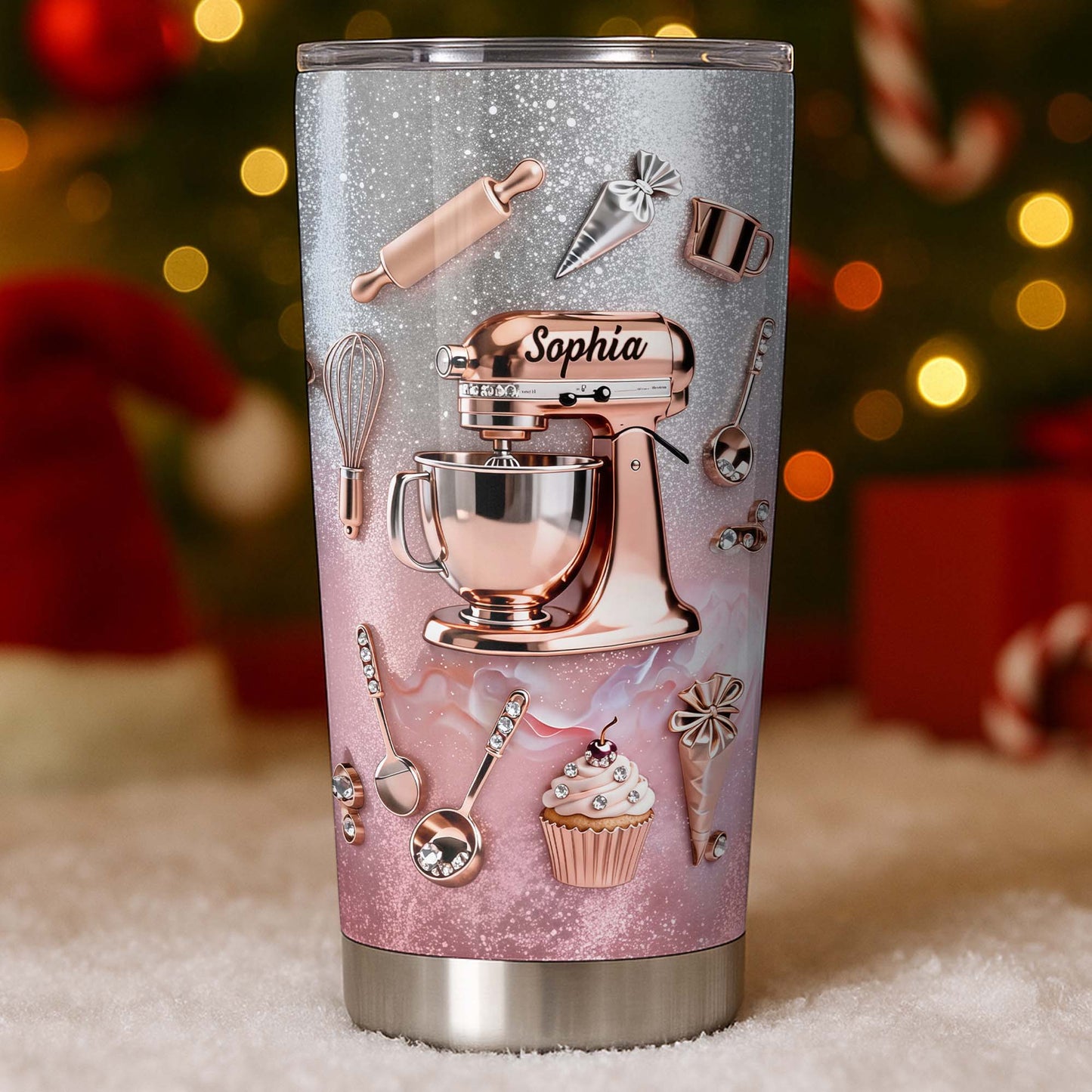 Whisking Up Sweetness Pink Stand Mixer And Baking Tools