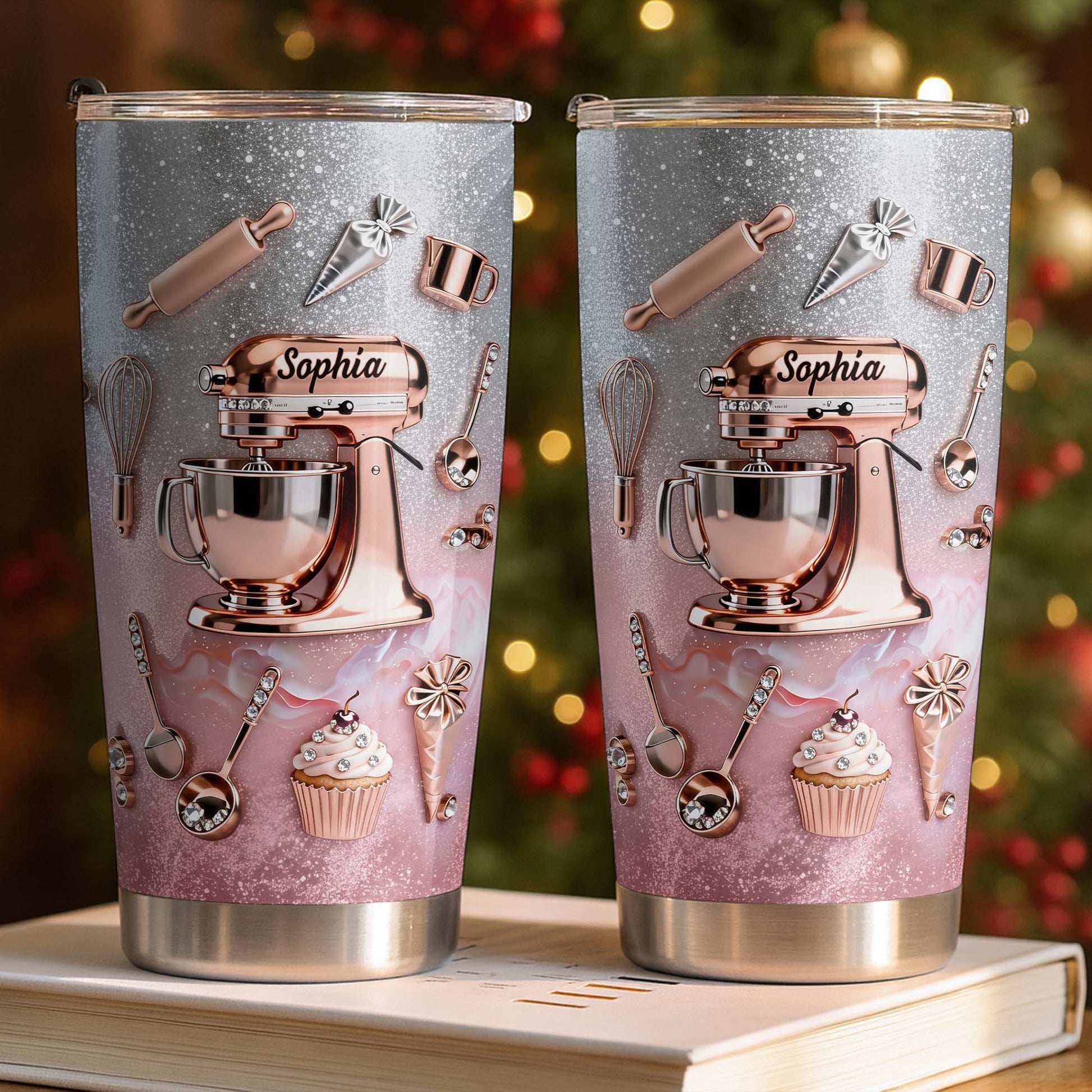 Whisking Up Sweetness Pink Stand Mixer And Baking Tools