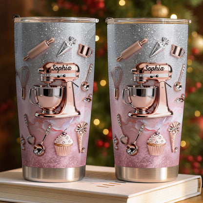 Whisking Up Sweetness Pink Stand Mixer And Baking Tools