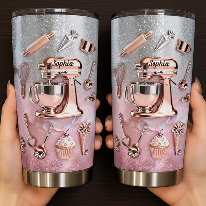 Whisking Up Sweetness Pink Stand Mixer And Baking Tools