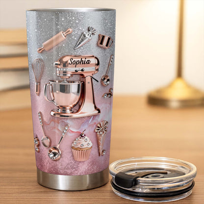 Whisking Up Sweetness Pink Stand Mixer And Baking Tools