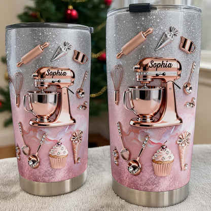 Whisking Up Sweetness Pink Stand Mixer And Baking Tools