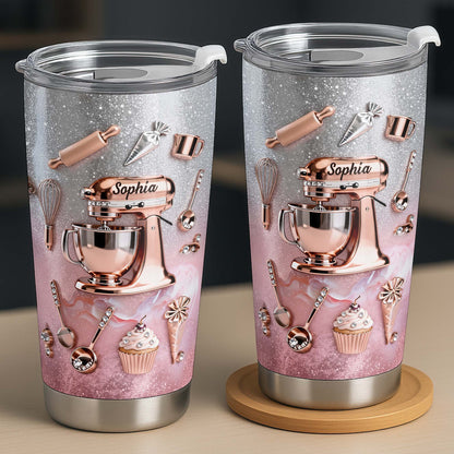 Whisking Up Sweetness Pink Stand Mixer And Baking Tools