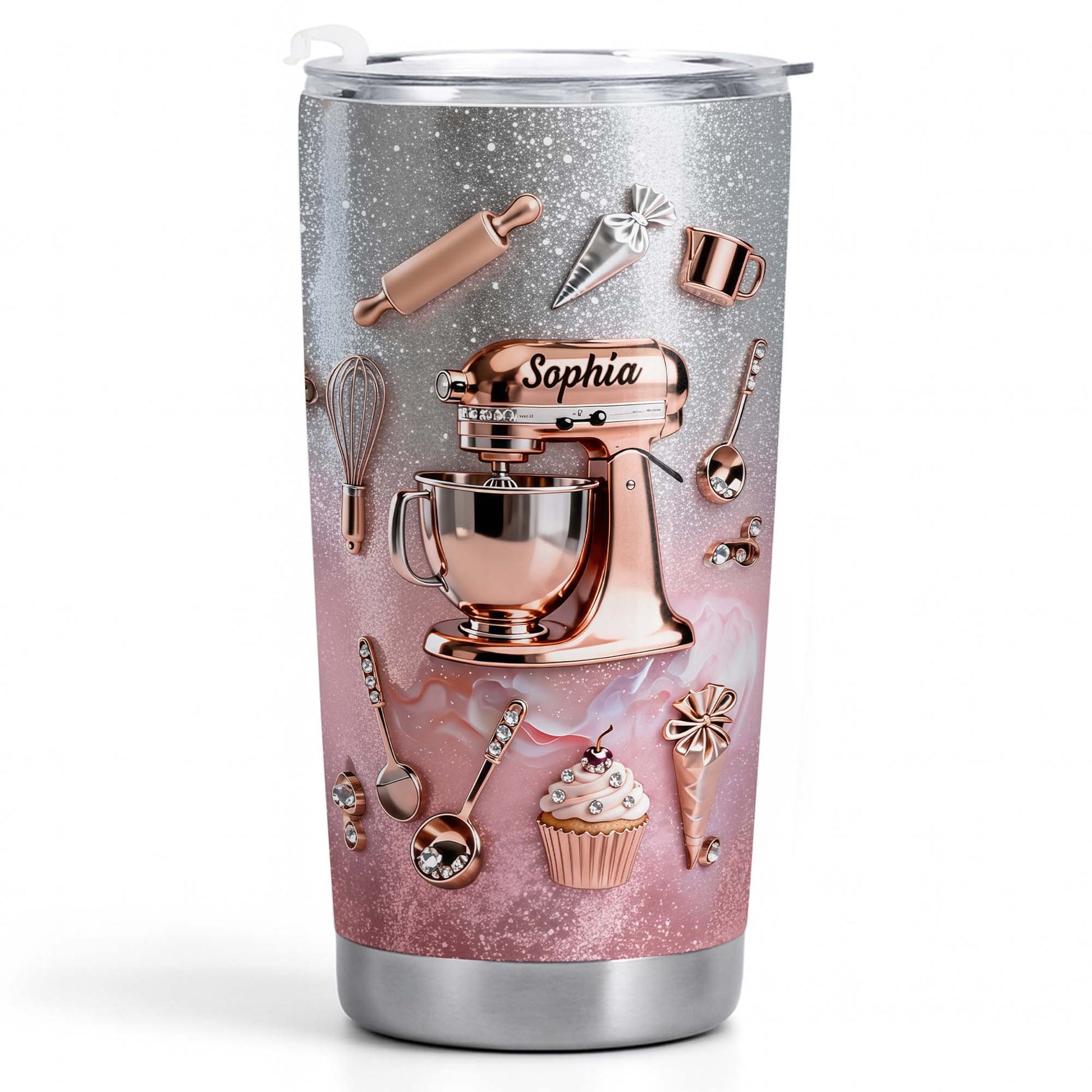 Whisking Up Sweetness Pink Stand Mixer And Baking Tools