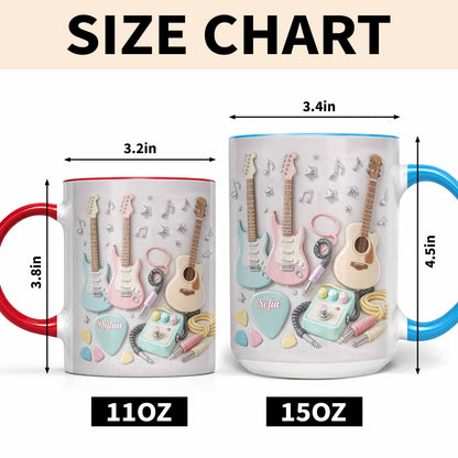 A Symphony Of Style And Sound Guitars And Music Notes