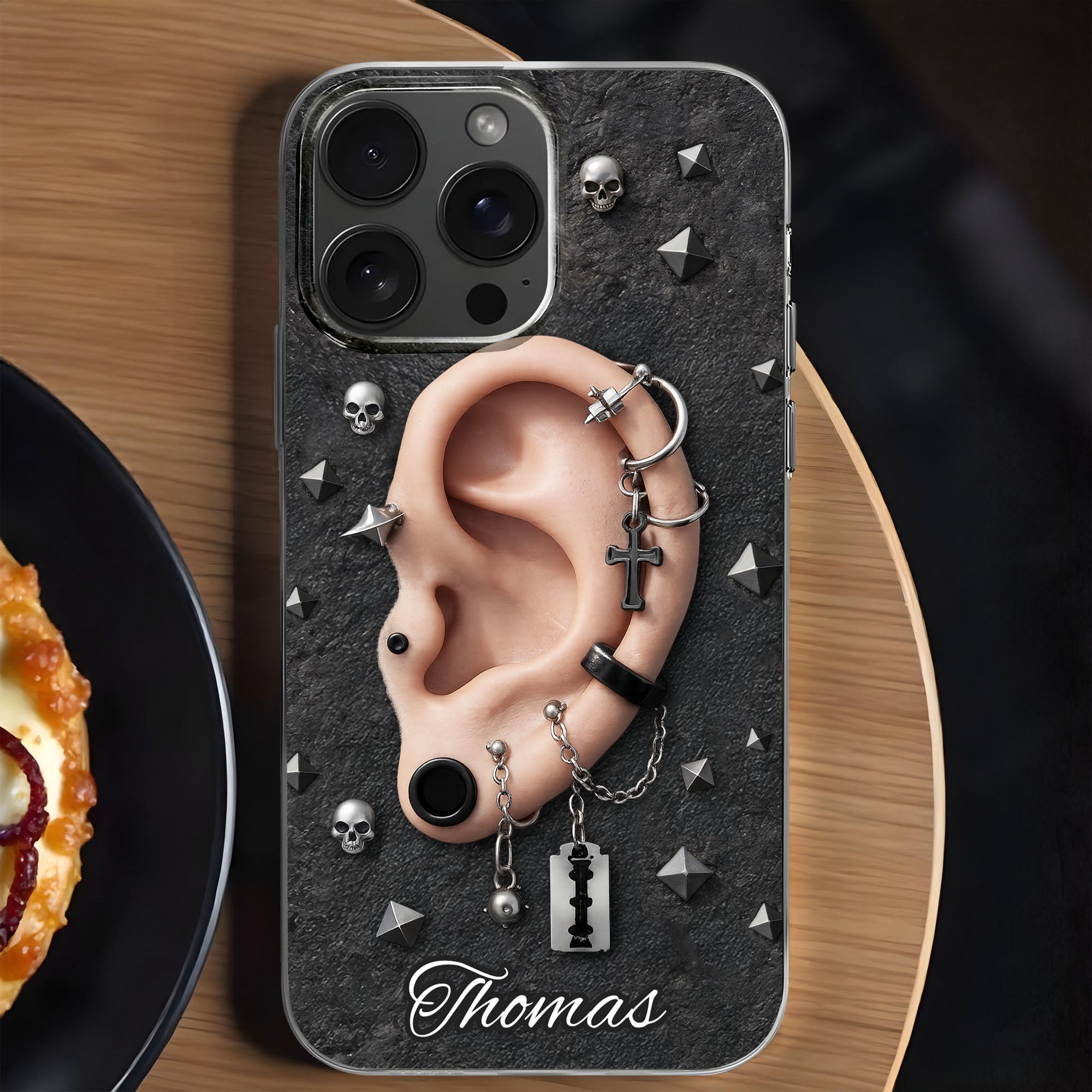Personalized Ear And Punk Accessories Design, Clear Phone Case, Gift ...