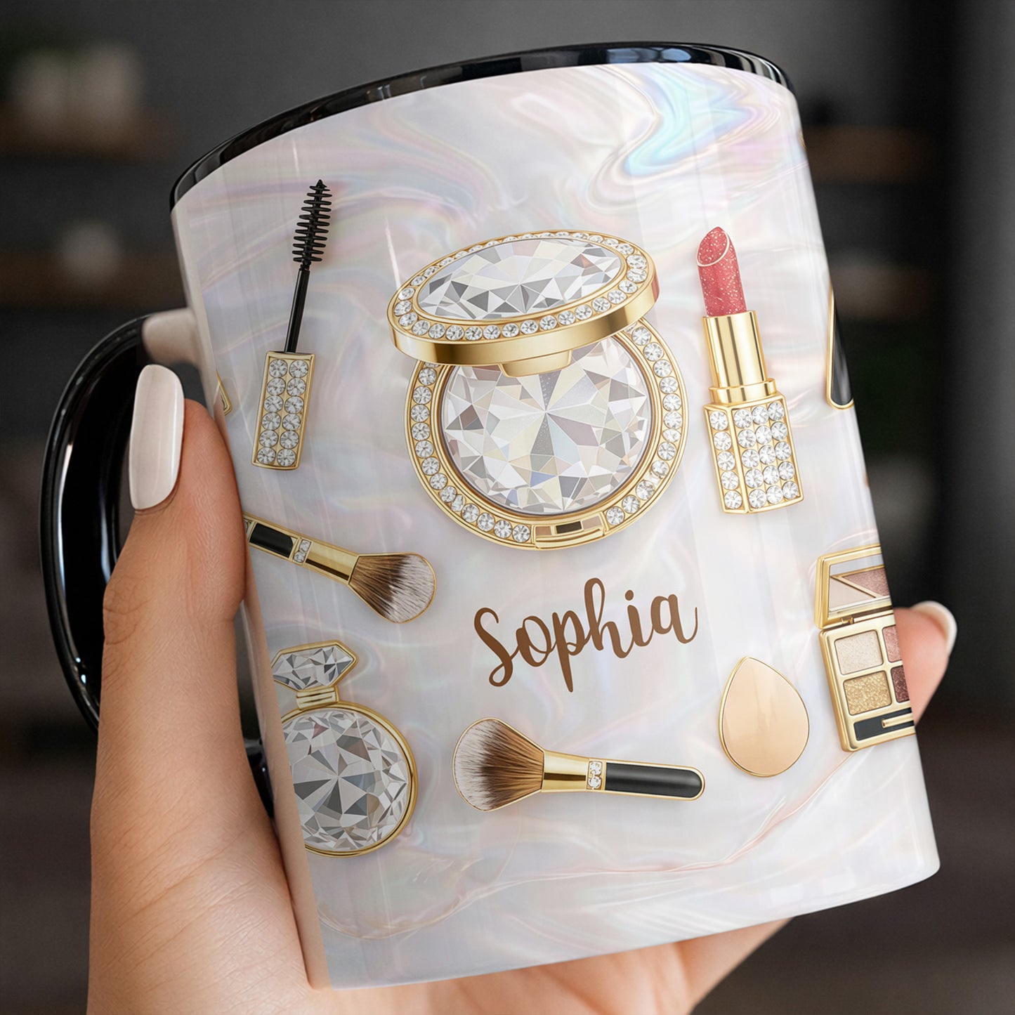 Stay Fabulous With My Everyday Essentials Makeup And Cosmetics Pattern