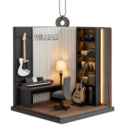 Music Room With Guitar And Keyboard