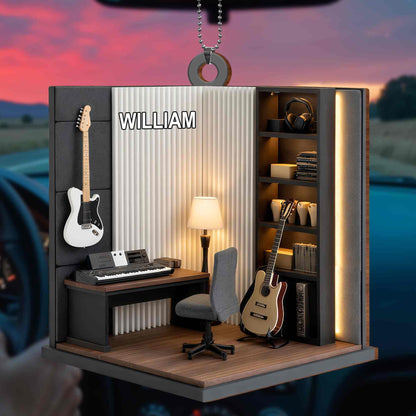 Music Room With Guitar And Keyboard