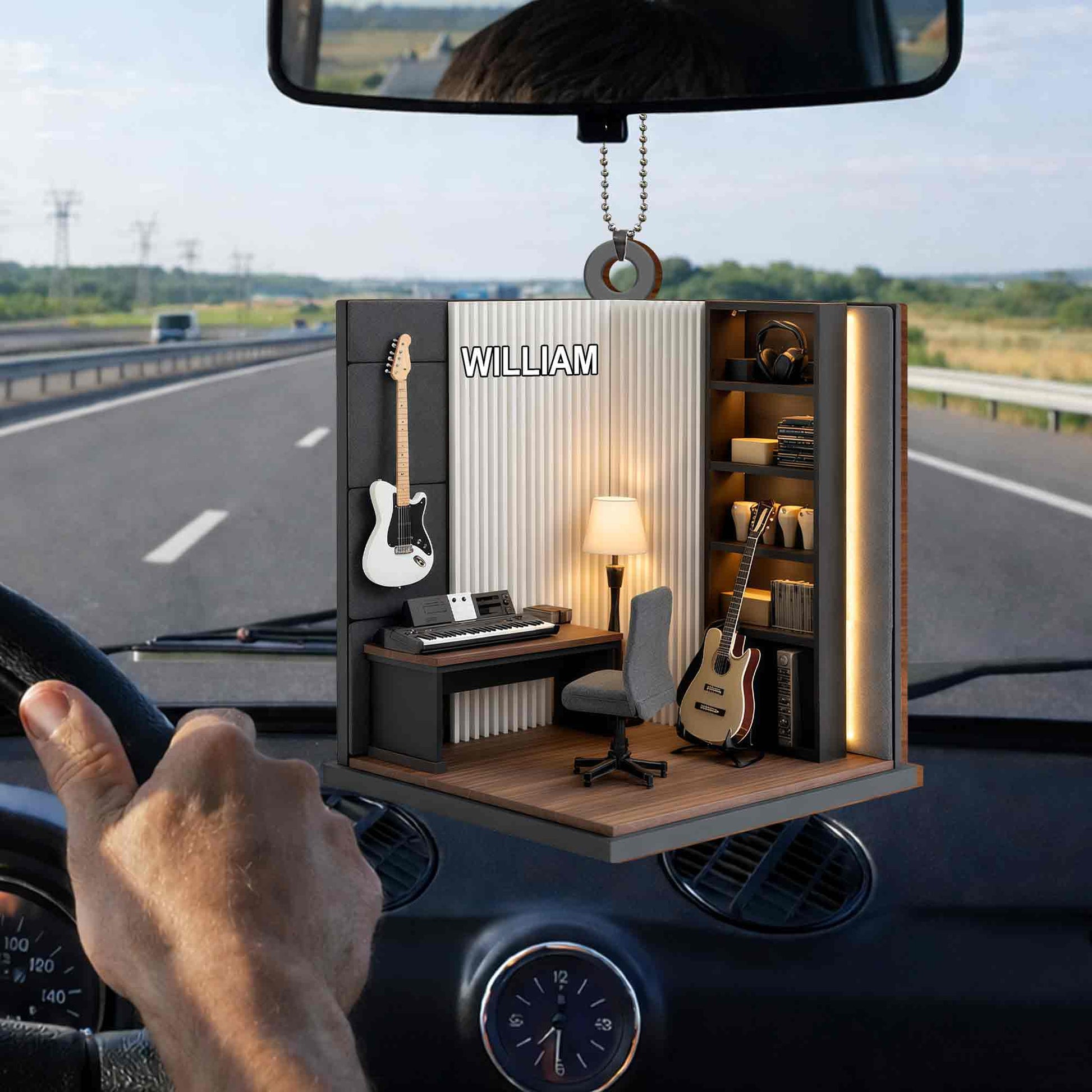 Music Room With Guitar And Keyboard