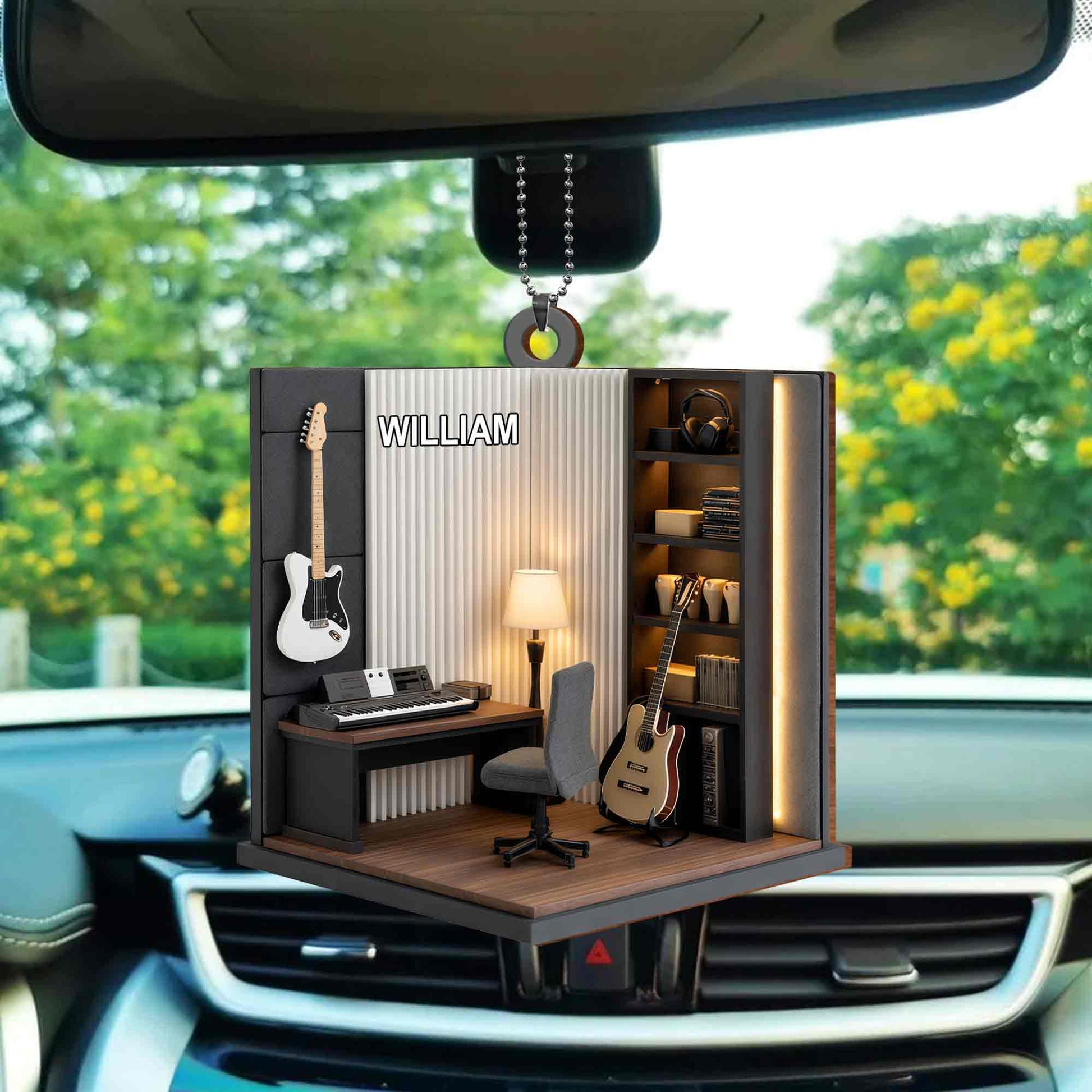 Music Room With Guitar And Keyboard