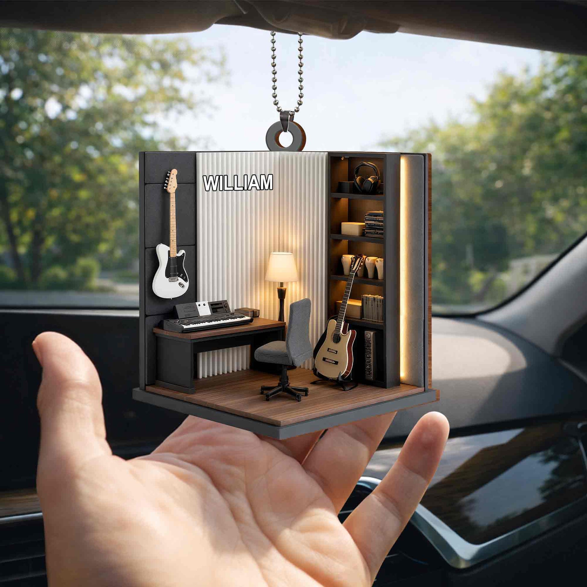 Music Room With Guitar And Keyboard