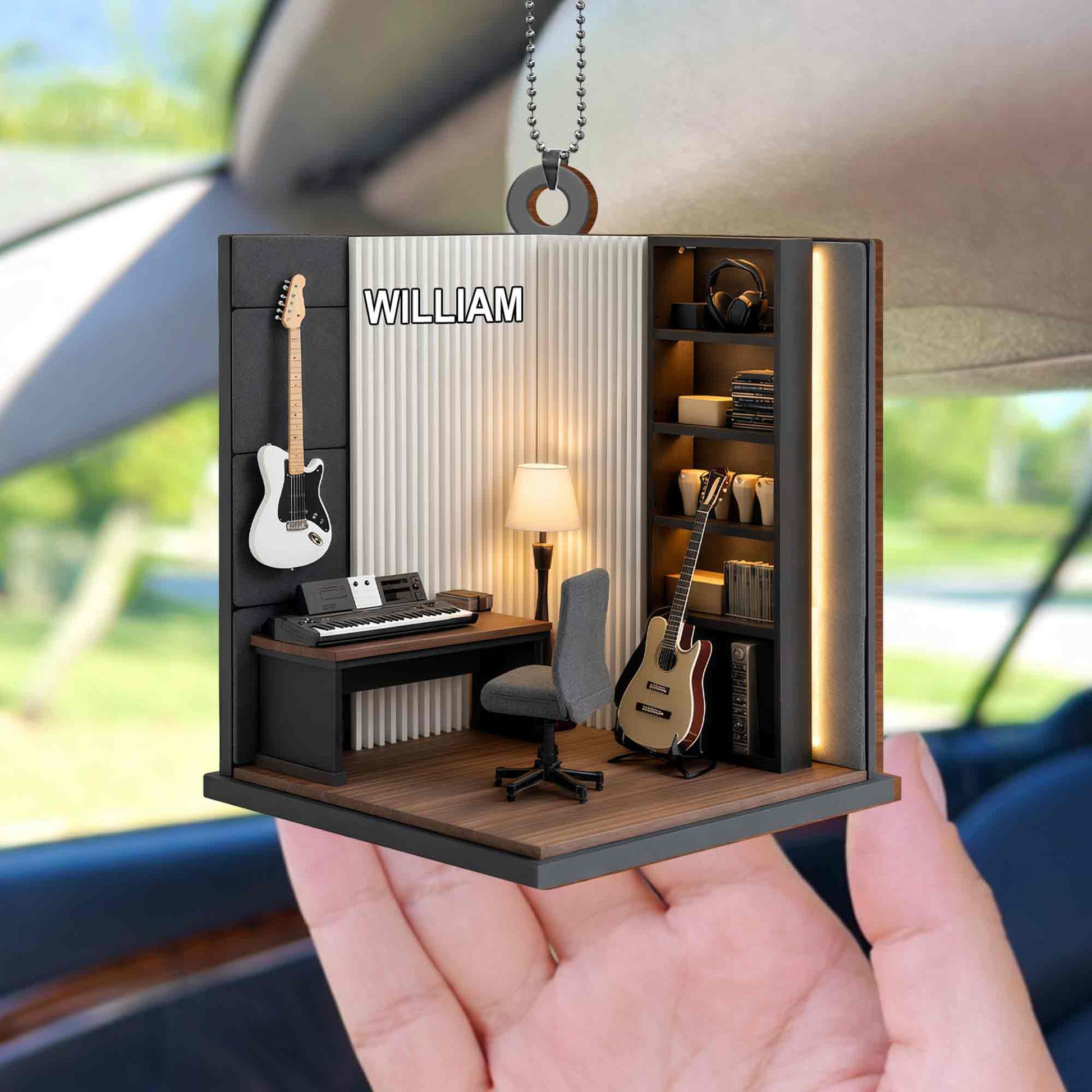 Music Room With Guitar And Keyboard