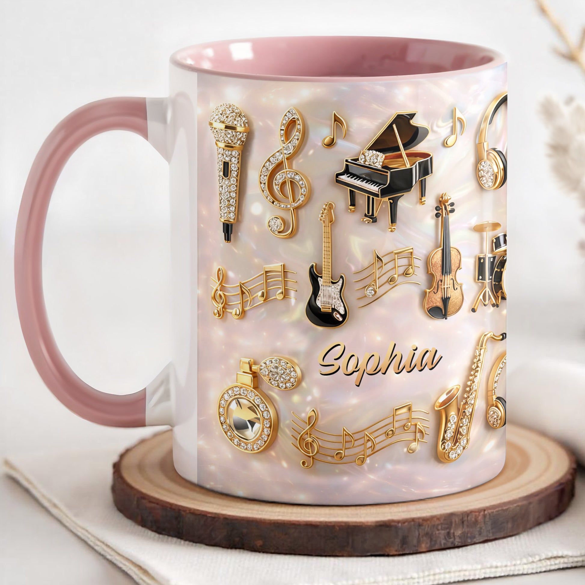 A Life Filled With Music And Golden Melodies Piano Violin Guitar