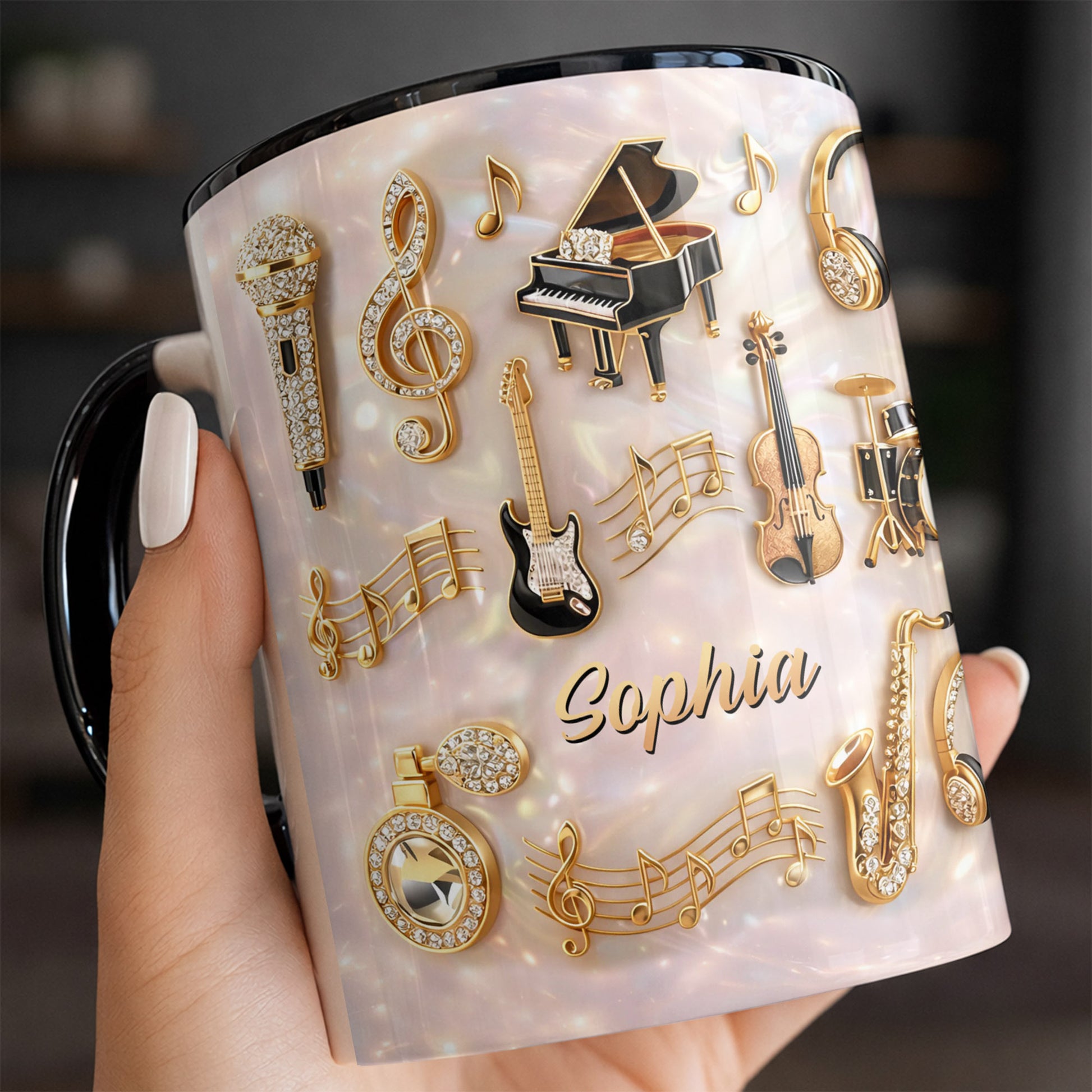 A Life Filled With Music And Golden Melodies Piano Violin Guitar