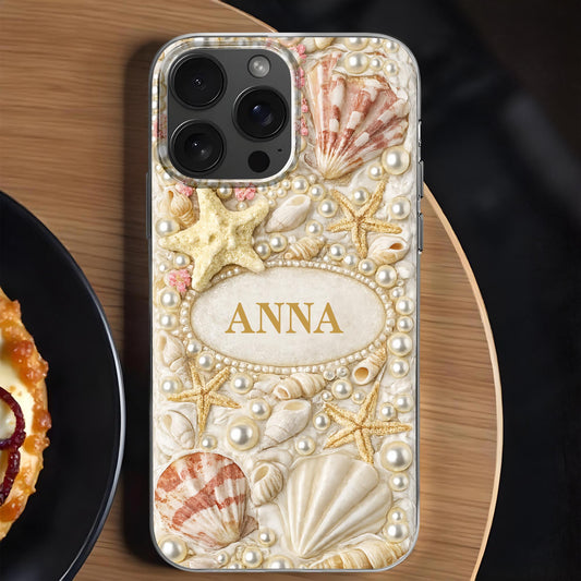Anna, Personalized Shell And Starfish Case