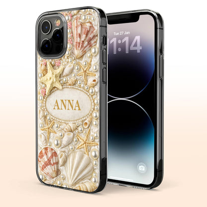 Anna, Personalized Shell And Starfish Case