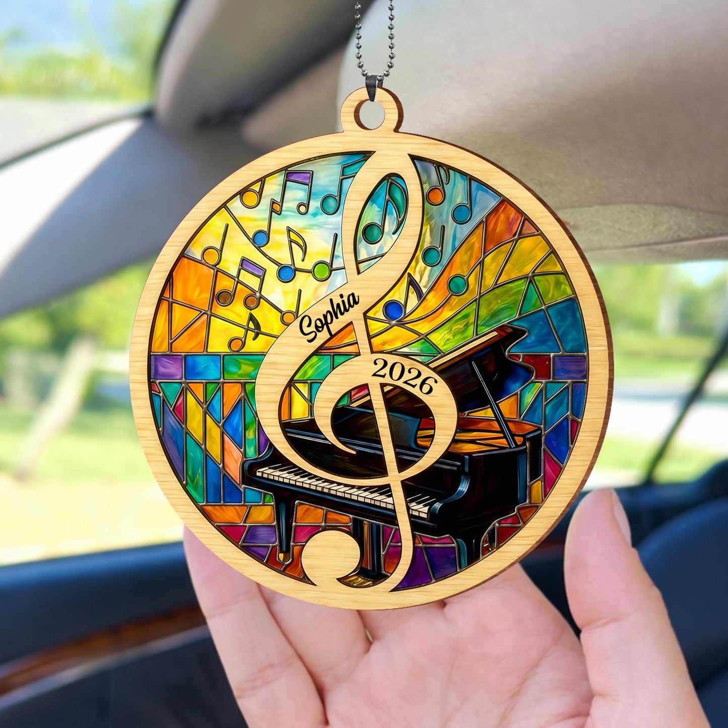 2026 Piano And Music Notes Ornament