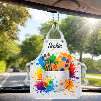 My Apron, Colorful Paint Brushes and Palette