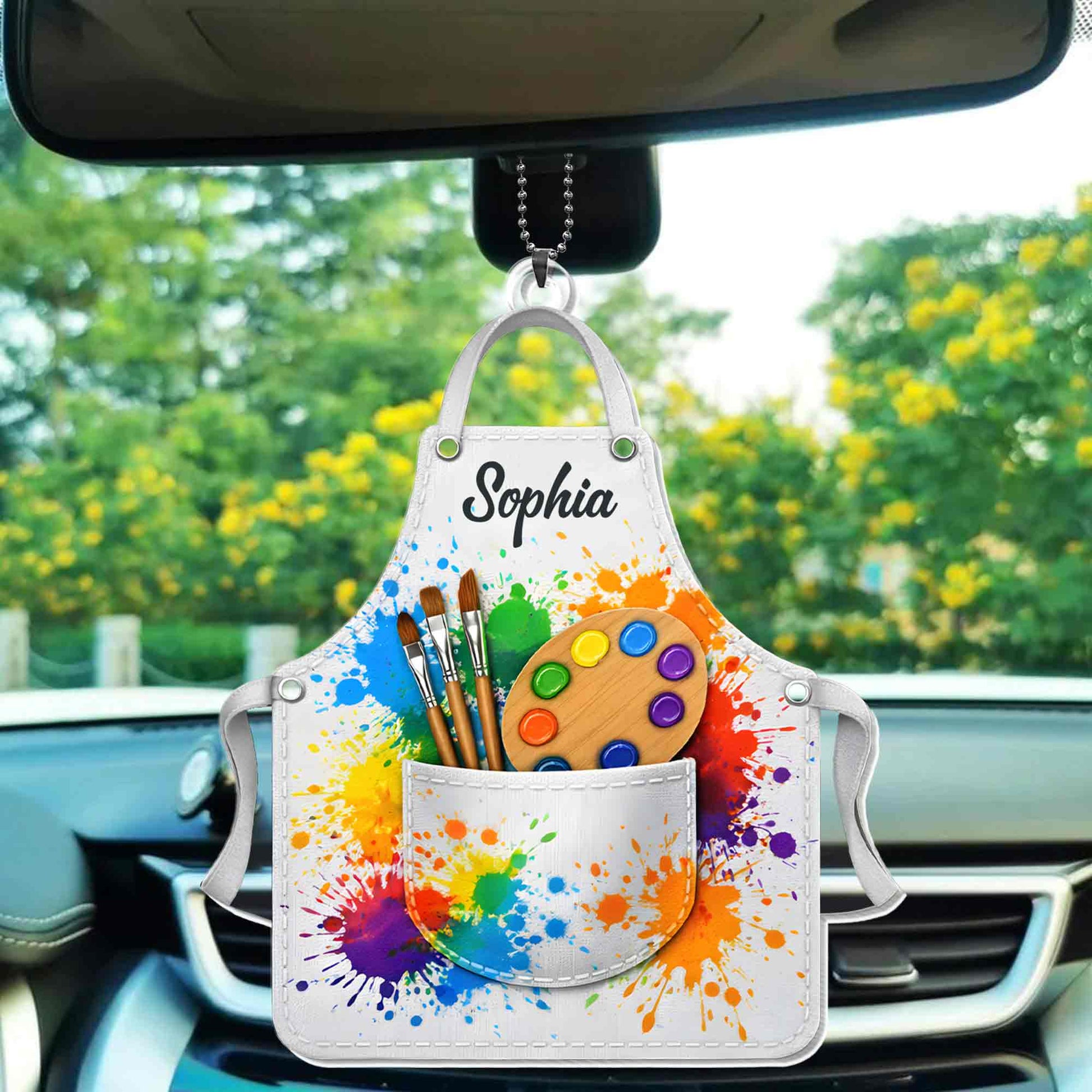 My Apron, Colorful Paint Brushes and Palette