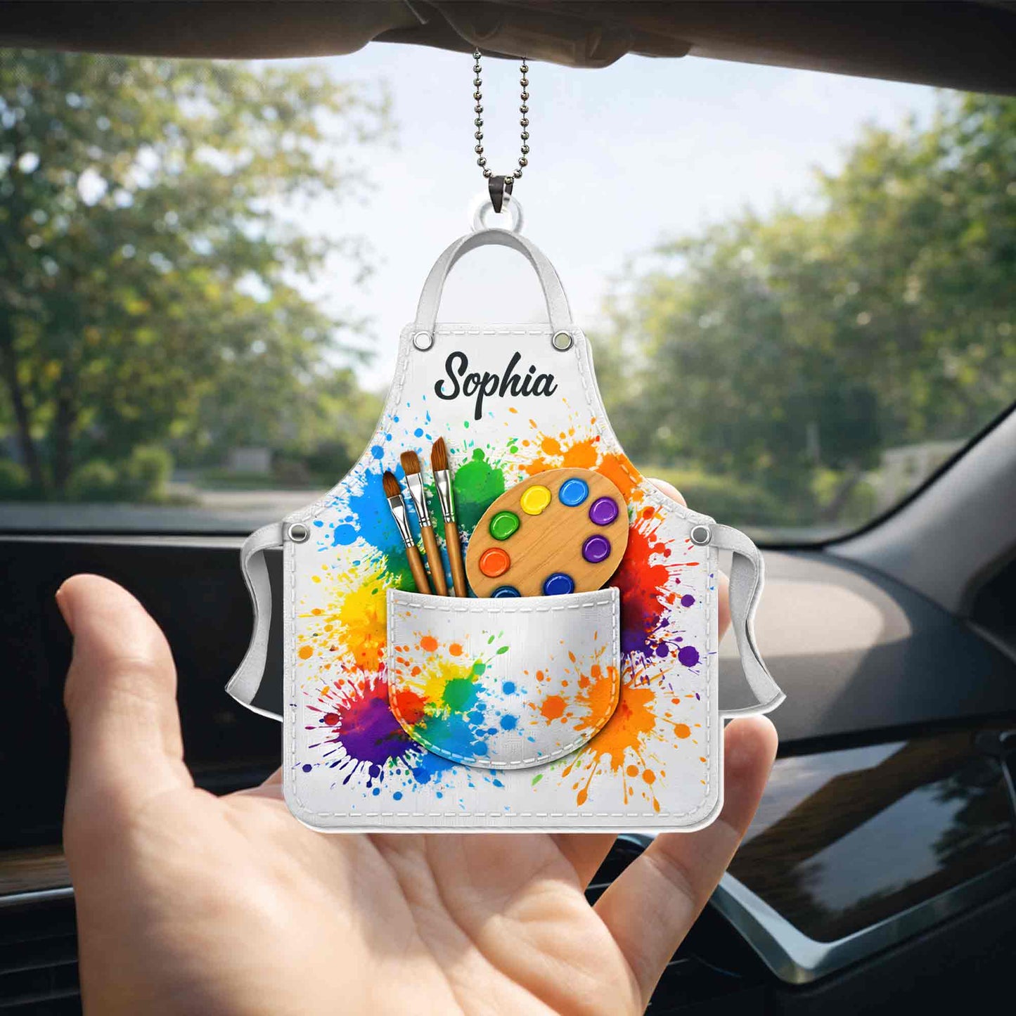 My Apron, Colorful Paint Brushes and Palette