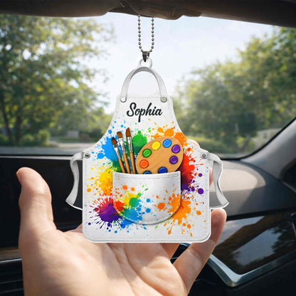 My Apron, Colorful Paint Brushes and Palette