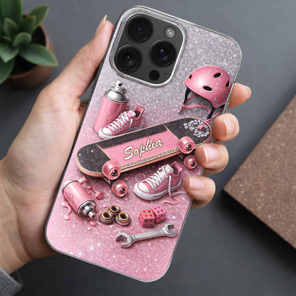 My Skateboard Personalized Design With Helmet And Shoes