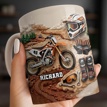 My Moto Enthusiast With Motorcycle And Gear