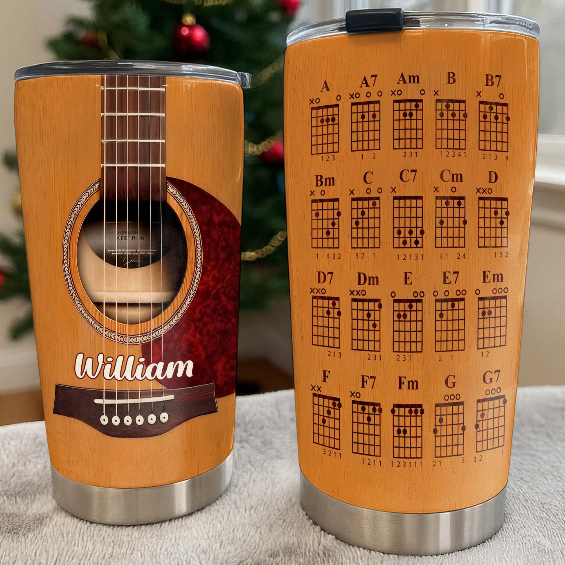 Strumming To The Rhythm Acoustic Guitar And Music Chords