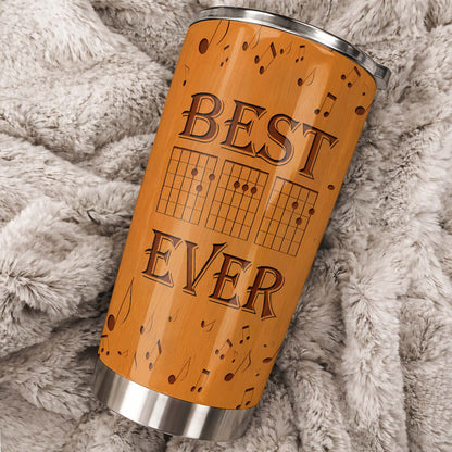 Best Ever Guitar Player Music Notes And Chords - Personalized Custom Stainless Steel Tumbler 20oz 30oz - HOB100_TB