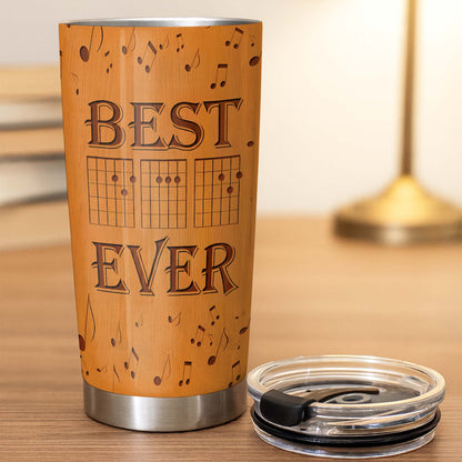 Best Ever Guitar Player Music Notes And Chords - Personalized Custom Stainless Steel Tumbler 20oz 30oz - HOB100_TB