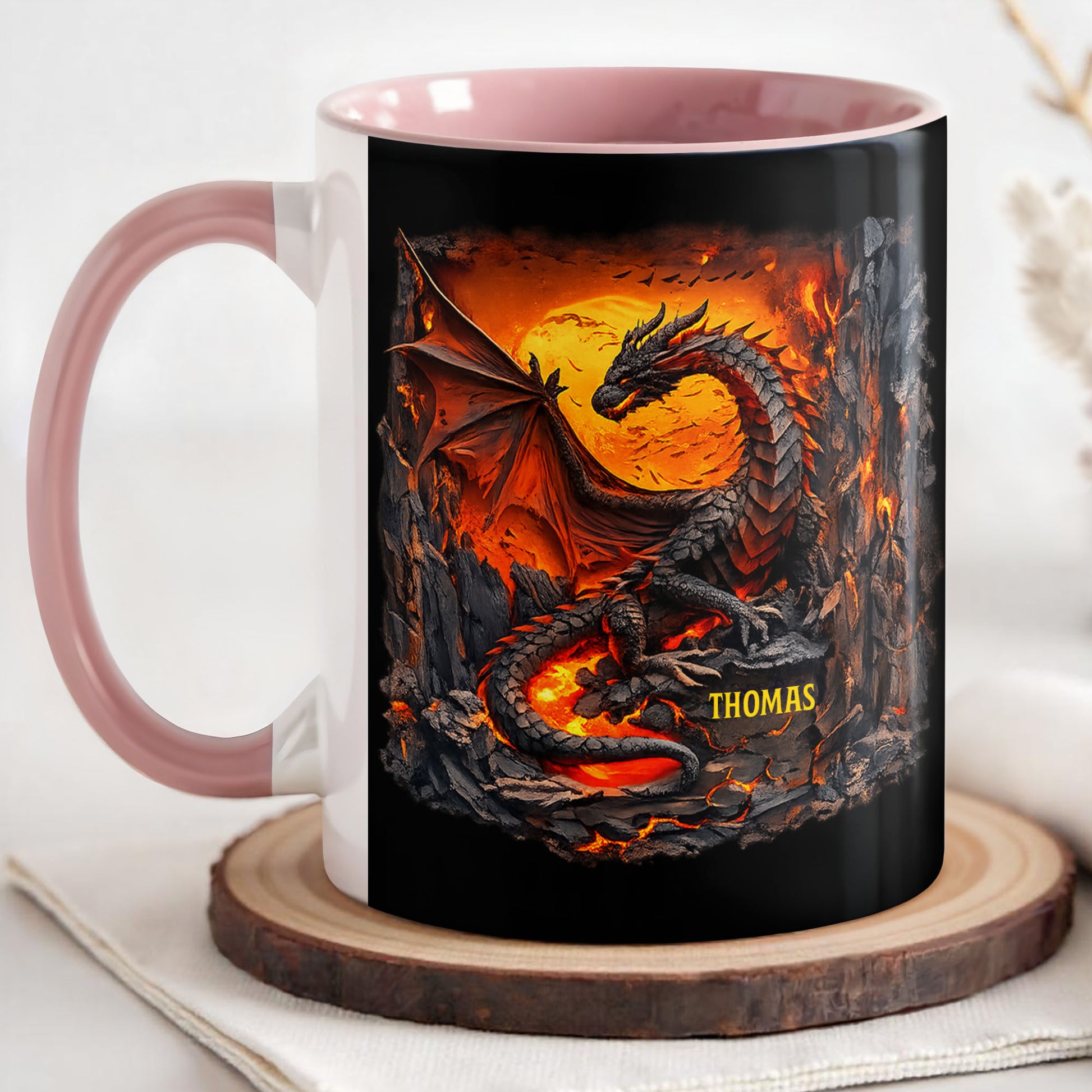 Rise From The Ashes Dragon Spirit Fire And Lava Mountain