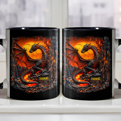 Rise From The Ashes Dragon Spirit Fire And Lava Mountain