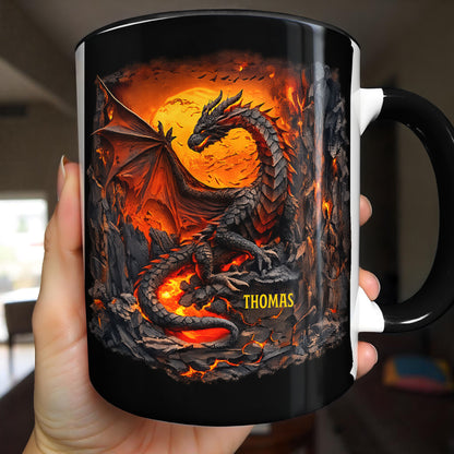 Rise From The Ashes Dragon Spirit Fire And Lava Mountain