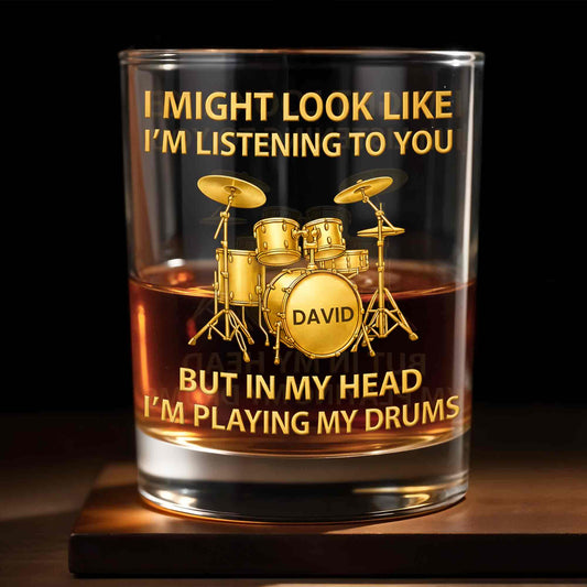 I Might Look Like I'm Listening Drum Set Musician Gift